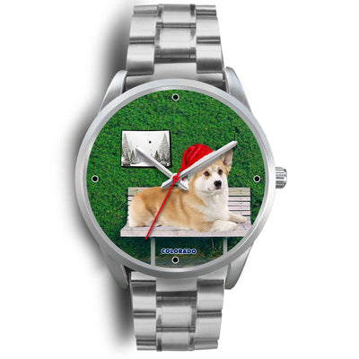 Pembroke Welsh Corgi Colorado Christmas Special Wrist Watch-Free Shipping - Deruj.com