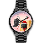 Black Labrador Retriever Indiana Christmas Special Wrist Watch-Free Shipping - Deruj.com