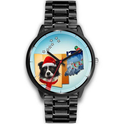Border Collie Indiana Christmas Special Wrist Watch-Free Shipping - Deruj.com