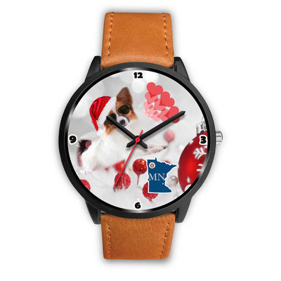 Papillon Dog Minnesota Christmas Special Wrist Watch-Free Shipping - Deruj.com