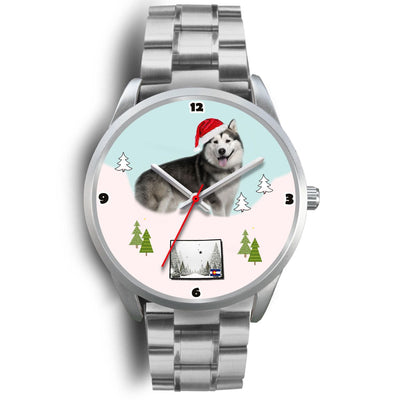Alaskan Malamute Dog Colorado Christmas Special Wrist Watch-Free Shipping - Deruj.com