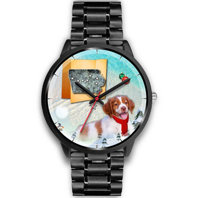 Brittany Dog Iowa Christmas Special Wrist Watch- Free Shipping - Deruj.com
