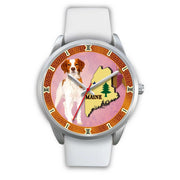 Graceful Brittany Dog Maine Christmas Special Wrist Watch-Free Shipping - Deruj.com