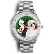 Cheerful Lhasa Apso Dog New Jersey Christmas Special Wrist Watch-Free Shipping - Deruj.com