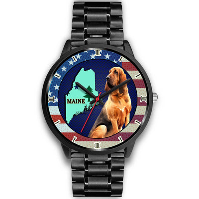 Bloodhound Dog Maine Christmas Special Wrist Watch-Free Shipping - Deruj.com