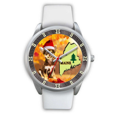 Chihuahua Dog Maine Christmas Special Wrist Watch-Free Shipping - Deruj.com
