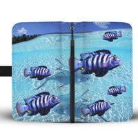 Afra Cichlid Fish Print Wallet Case-Free Shipping - Deruj.com