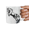 Mustang Horse Art Print 360 White Mug - Deruj.com