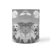Labrador Retriever Rushmore B/W Print 360 Mug - Deruj.com