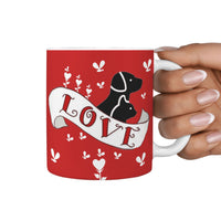 Cute Pets Love Print 360 White Mug - Deruj.com