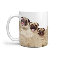 Cute Pug Rushmore Mount Print 360 Mug - Deruj.com