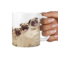 Cute Pug Rushmore Mount Print 360 Mug - Deruj.com
