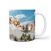Amazing Golden Retriever Mount Rushmore Print 360 Mug - Deruj.com