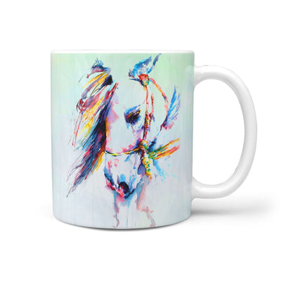 Horse Watercolor Art Mount Rushmore Print 360 Mug - Deruj.com