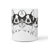 Cute Boston Terrier Rushmore Mount Print 360 White Mug - Deruj.com