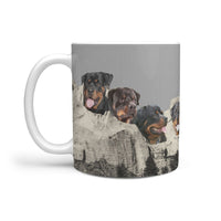 Rottweiler Dog Mount Rushmore Print 360 Mug - Deruj.com