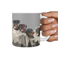 Rottweiler Dog Mount Rushmore Print 360 Mug - Deruj.com