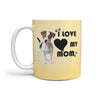 " I Love My Mom" Jack Russell Terrier Print 360 White Mug - Deruj.com