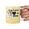 " I Love My Mom" Jack Russell Terrier Print 360 White Mug - Deruj.com