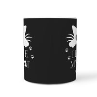 Cute Cat Face Print 360 White Mug - Deruj.com