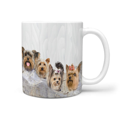 Yorkshire Terrier Mount Rushmore Print 360 Mug - Deruj.com