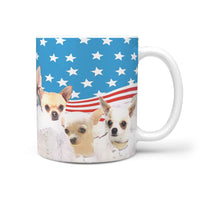 Chihuahua Dog Rushmore Print 360 White Mug - Deruj.com