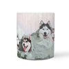 Siberian Husky Dog Mount Rushmore Print 360 Mug - Deruj.com
