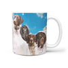 German Shorthaired Pointer Mount Rushmore Print 360 White Mug - Deruj.com