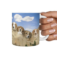 American Foxhound Mount Rushmore Print 360 Mug - Deruj.com