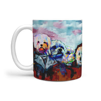 Maltese Dog Art Mount Rushmore Print 360 Mug - Deruj.com