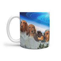 Dachshund Dog Mount Rushmore Print 360 Mug - Deruj.com