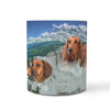 Lovely Dachshund Dog Mount Rushmore Print 360 Mug - Deruj.com