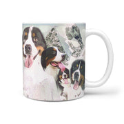 Bernese Mountain Dog Mount Rushmore Print 360 White Mug - Deruj.com