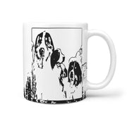 Bernese Mountain Dog Art Mount Rushmore Print 360 White Mug - Deruj.com