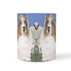 Australian Shepherd Mount Rushmore Print 360 White Mug - Deruj.com