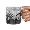 Maltese Dog Black&White Mount Rushmore Print 360 Mug - Deruj.com