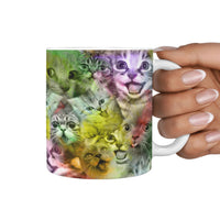 Cute Cats Print 360 White Mug - Deruj.com