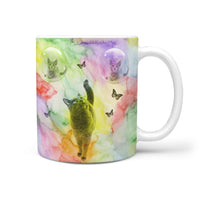 Russian Blue Cat Print 360 White Mug - Deruj.com