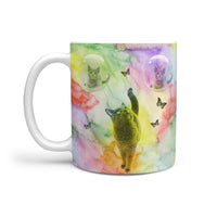 Russian Blue Cat Print 360 White Mug - Deruj.com