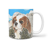 Cavalier King Charles Spaniel Mount Rushmore Print 360 White Mug - Deruj.com