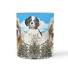 Cavalier King Charles Spaniel Mount Rushmore Print 360 White Mug - Deruj.com