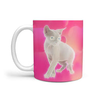 Devon Rex Cat Print 360 White Mug - Deruj.com