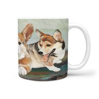 Pembroke Welsh Corgi Print 360 White Mug - Deruj.com