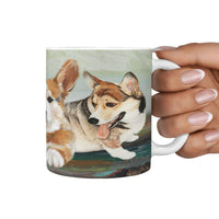 Pembroke Welsh Corgi Print 360 White Mug - Deruj.com