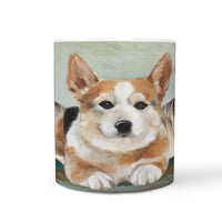 Pembroke Welsh Corgi Print 360 White Mug - Deruj.com