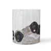 Newfoundland Dog Mount Rushmore Print 360 White Mug - Deruj.com