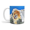 Chow Chow Dog Mount Rushmore Print 360 White Mug - Deruj.com