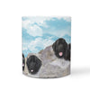 Amazing Newfoundland Dog Mount Rushmore Print 360 White Mug - Deruj.com