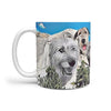 Irish Wolfhound Mount Rushmore Print 360 White Mug - Deruj.com