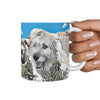 Irish Wolfhound Mount Rushmore Print 360 White Mug - Deruj.com